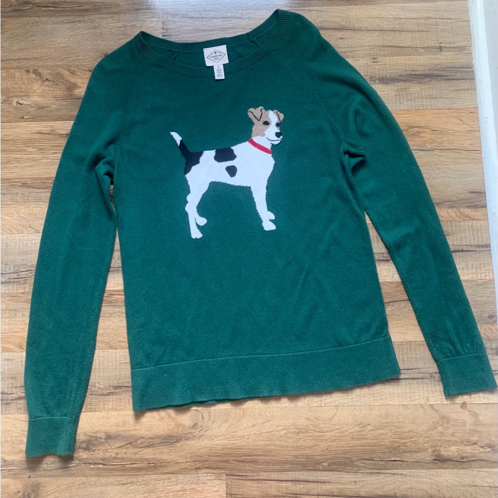St. John’s Bay Terrier Sweater Small EUC